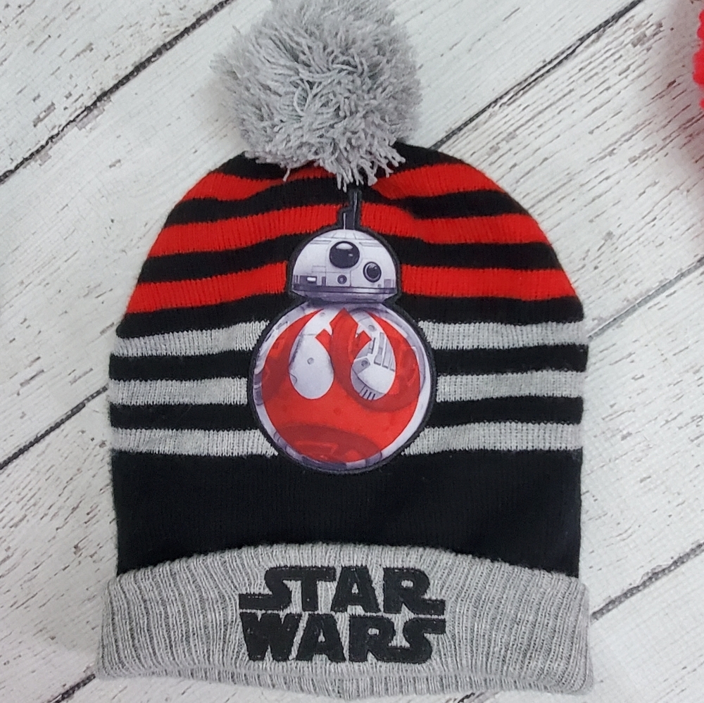 Star Wars Beanie Embossed Logo Cuff Knit Winter Hat adult size